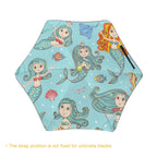 Mermaids Kids Safe Round Corner Umbrella Kids Safe Round Corner Umbrella Ocean Printed Offshore