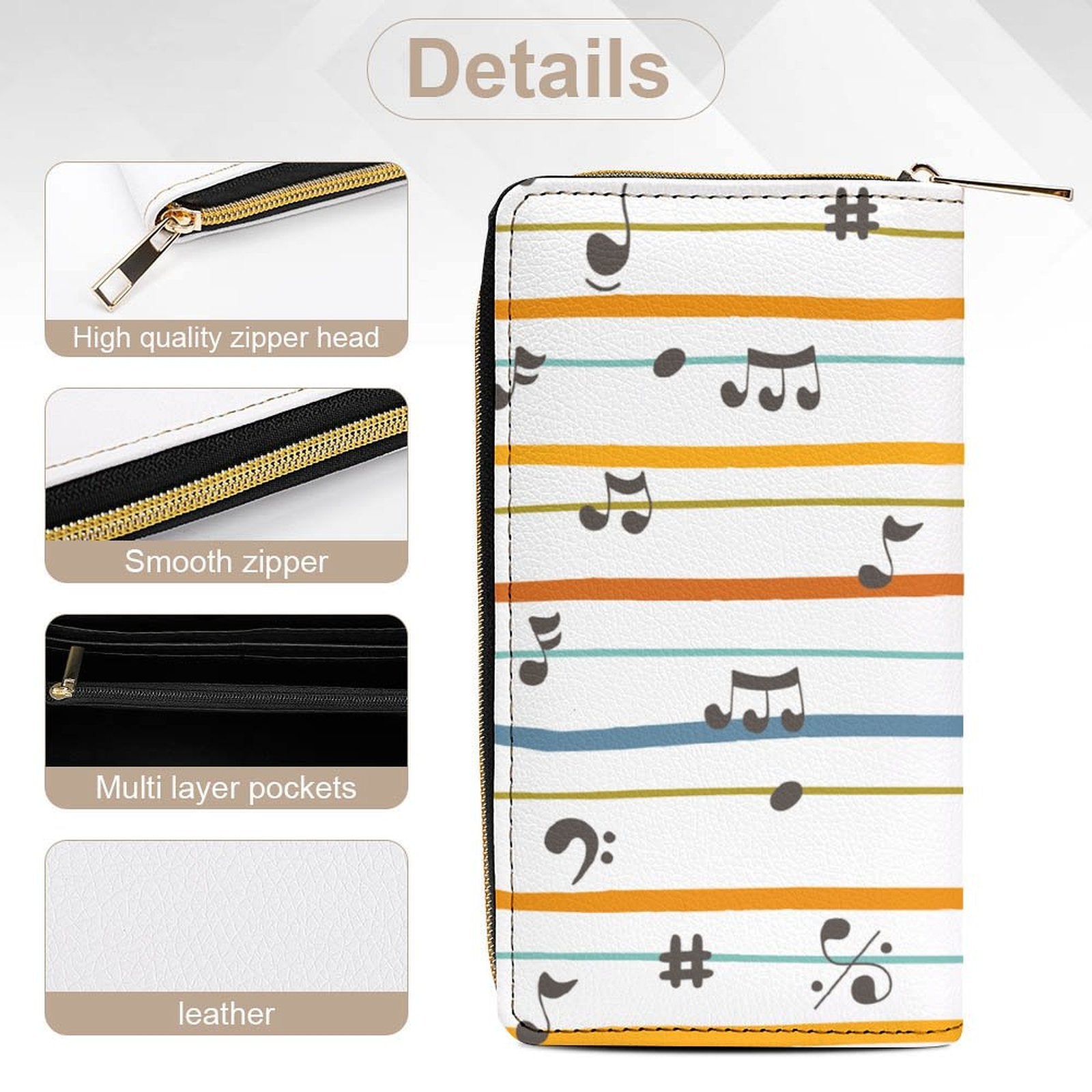 Music Lines - PU Leather Wallet