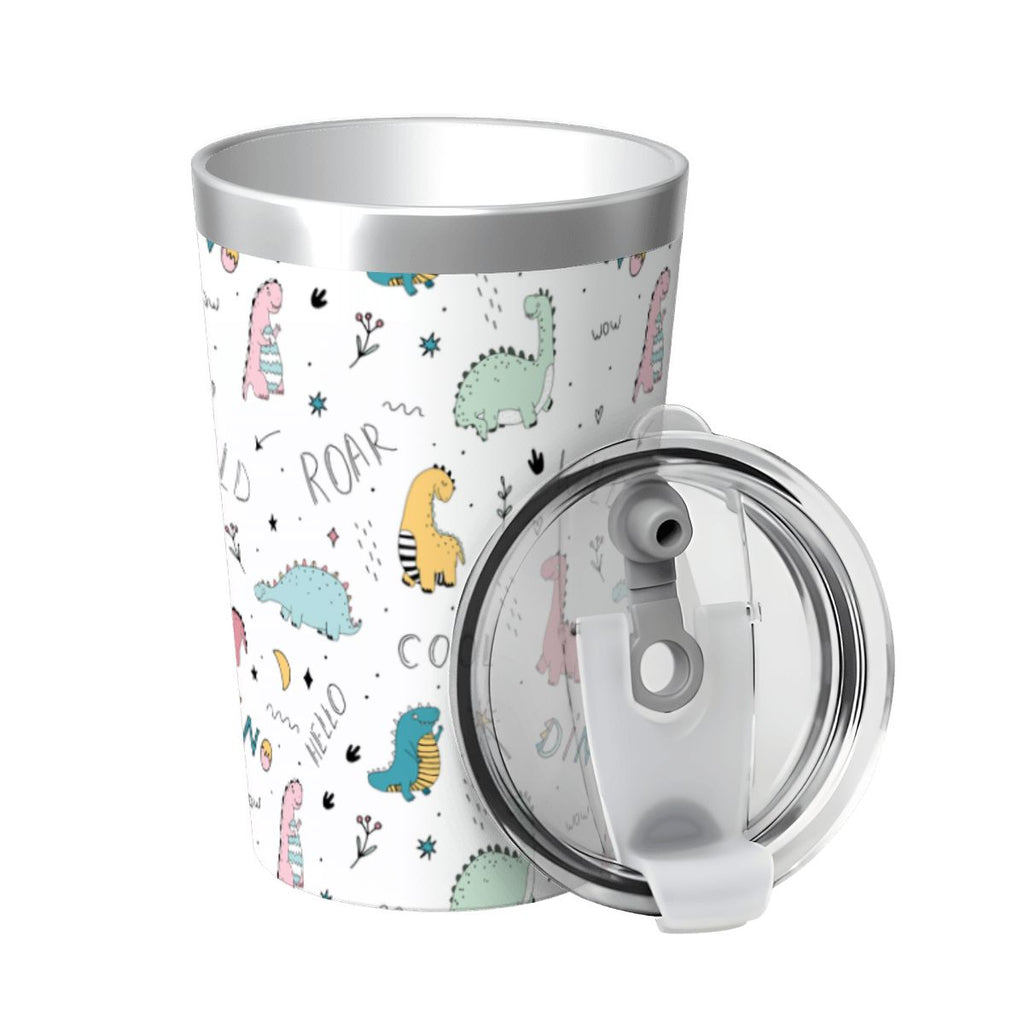 Quirky Dinosaurs Small Stainless Steel Travel Mug Cup 12oz/350ml Small Travel Mug animal Printed Offshore
