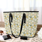 Chicken Life PU Leather Tote Bag Large Leather Tote Bag-Large animal Printed Offshore