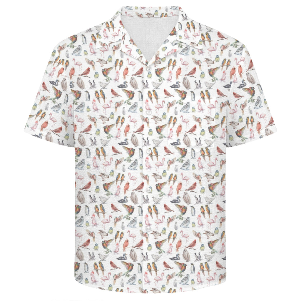 Birds Of A Feather Men's Crinkle Hawaiian Shirt