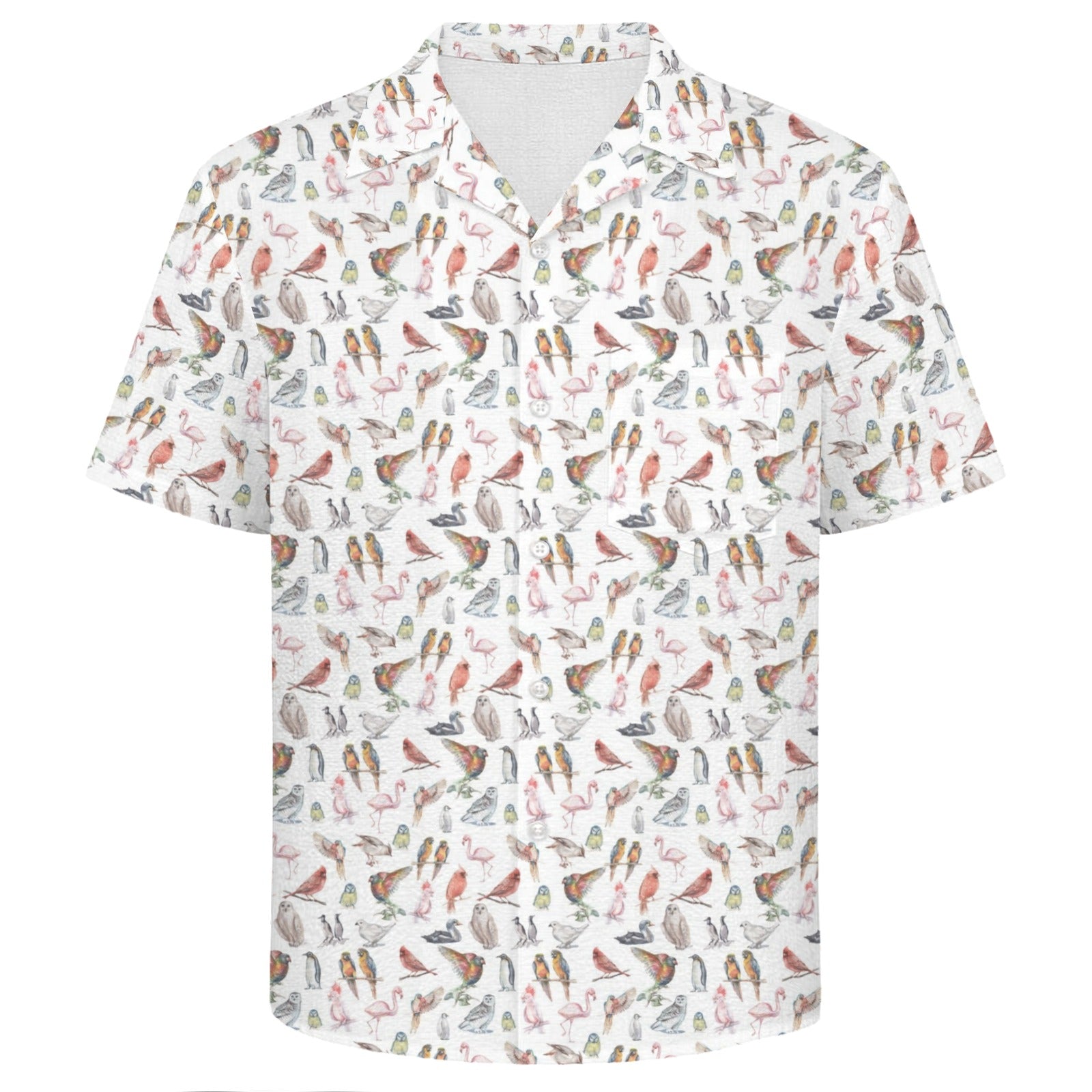 Birds Of A Feather Men's Crinkle Hawaiian Shirt