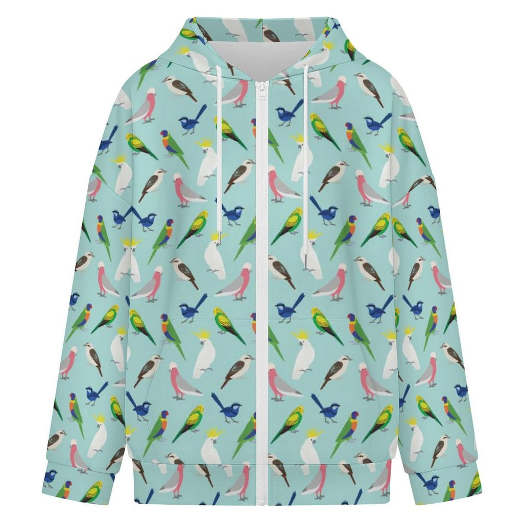 Australian Birds Women's Full-Zip Hoodie