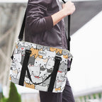 Cat Hello Duffle Bag-Simple (Model 1715) Duffle Bag-Simple (1715)