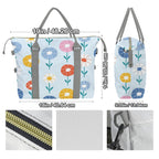 Abstract Cute Flowers Duffle Bag-Simple (Model 1715) Duffle Bag-Simple (1715)