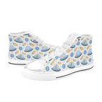 UFO's And Aliens Men's High Top Canvas Shoes Men's Classic High Top Canvas Shoes Printed Offshore Sci Fi