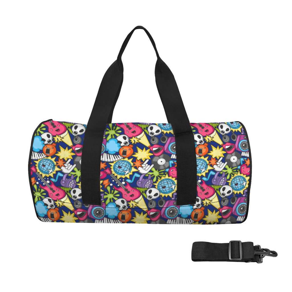 Sticker Music Duffle Bag one size Duffle Bag Printed Offshore