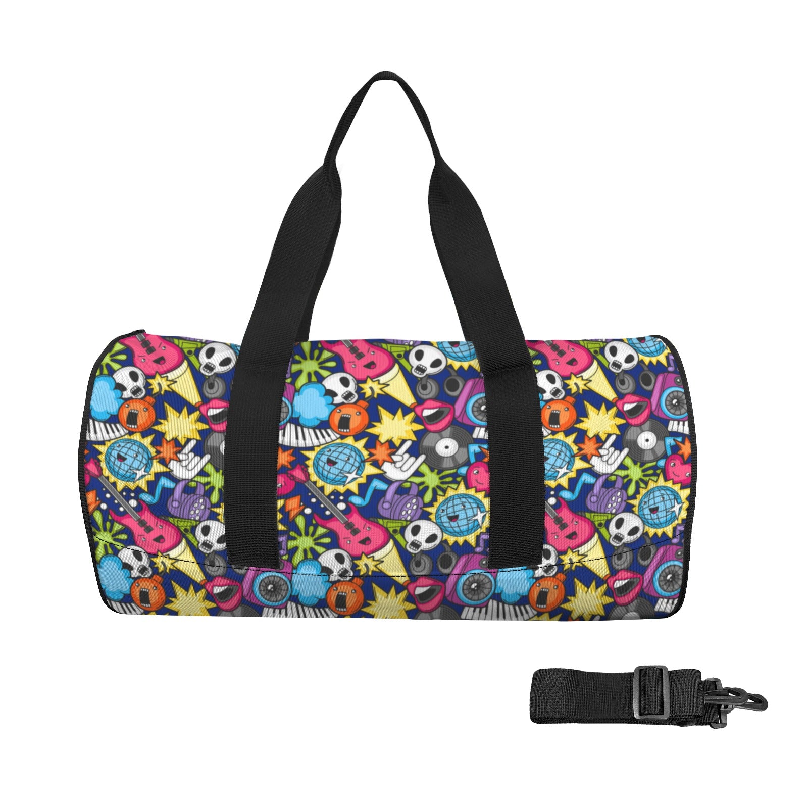 Sticker Music Duffle Bag one size Duffle Bag Printed Offshore