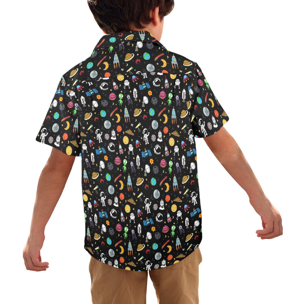 Fun Space Junior Kids Hawaiian Shirt