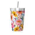 Bright And Colourful Flowers Small Stainless Steel Travel Mug Cup 12oz/350ml