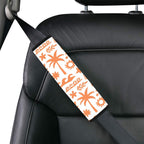 Orange Surf Car Seat Belt Cover 7''x10'' (Pack of 2) Car Seat Belt Cover 7x10 (Pack of 2) Printed Offshore Surf