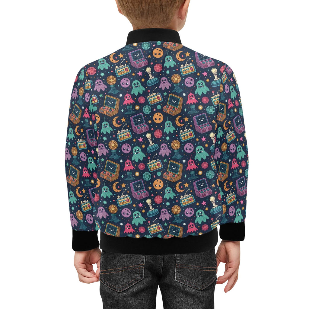 Space Arcade Kids Bomber Jacket