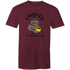 I'm Saxy And I Know It, Saxophone Hippo - Mens T-Shirt Burgundy Mens T-shirt animal Music Printed In Australia