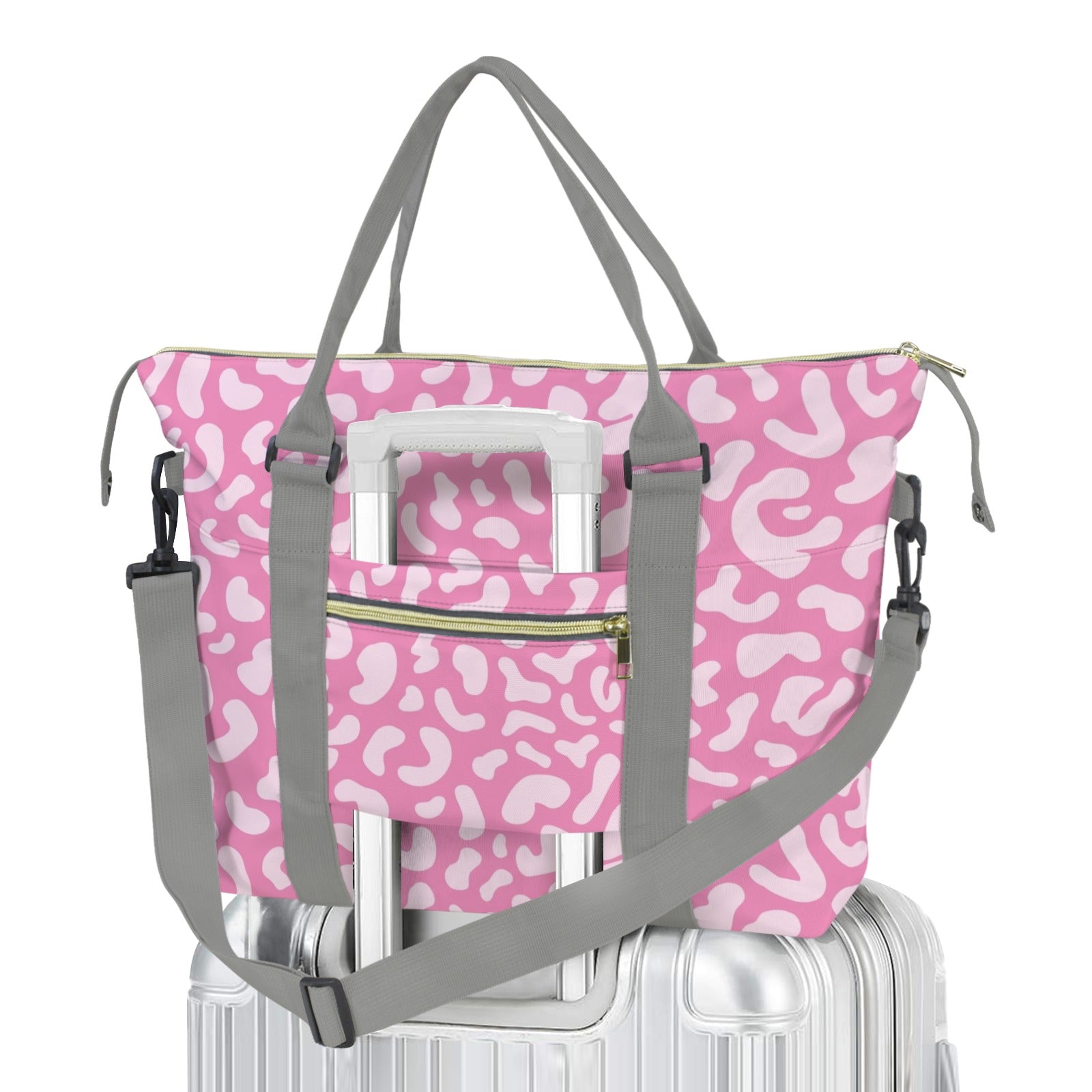 Pink Leopard Duffle Bag-Simple (Model 1715) One Size Duffle Bag-Simple (1715)