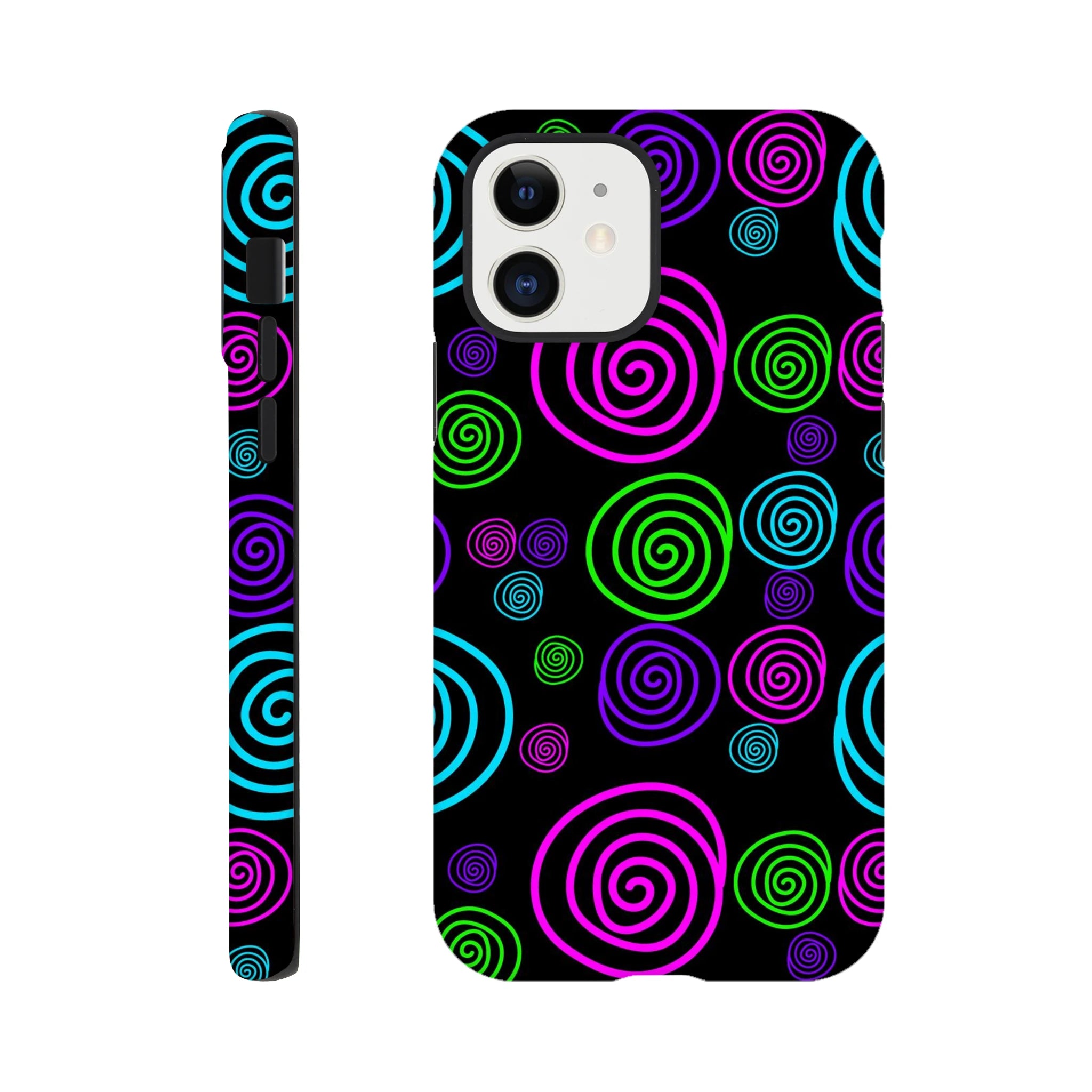 Bright Spirals - Apple iPhone Tough case iPhone 12 iPhone Tough Case Globally Fulfilled