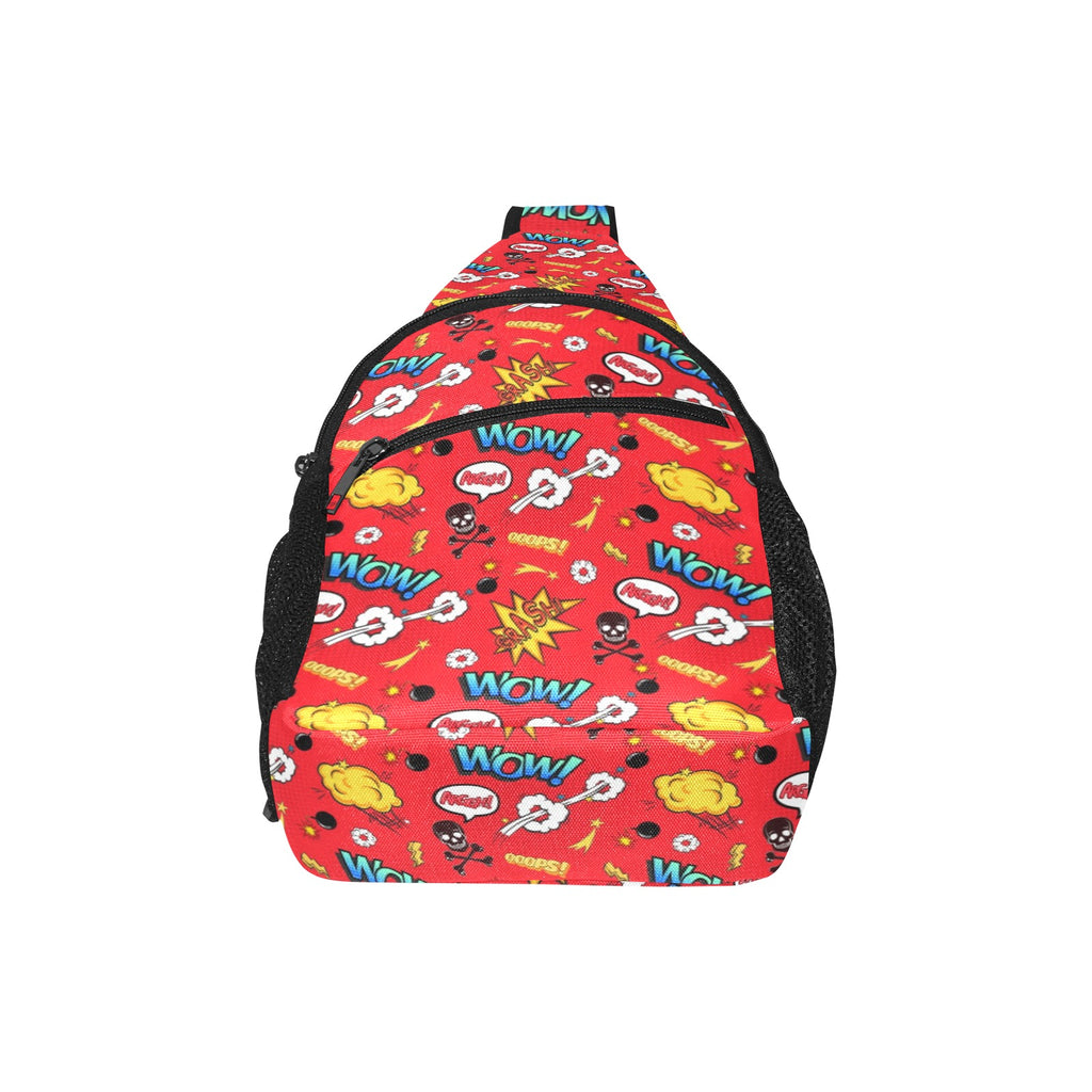 Comic Book Red - Chest Bag