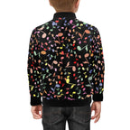 Quavers, Music Notes Kids Bomber Jacket Kids Bomber Jacket Music Printed Offshore