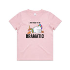 Dramatic Unicorn Goose Kid's AS Colour T-shirt Pink Kids Youth T-shirt animal Printed In Australia