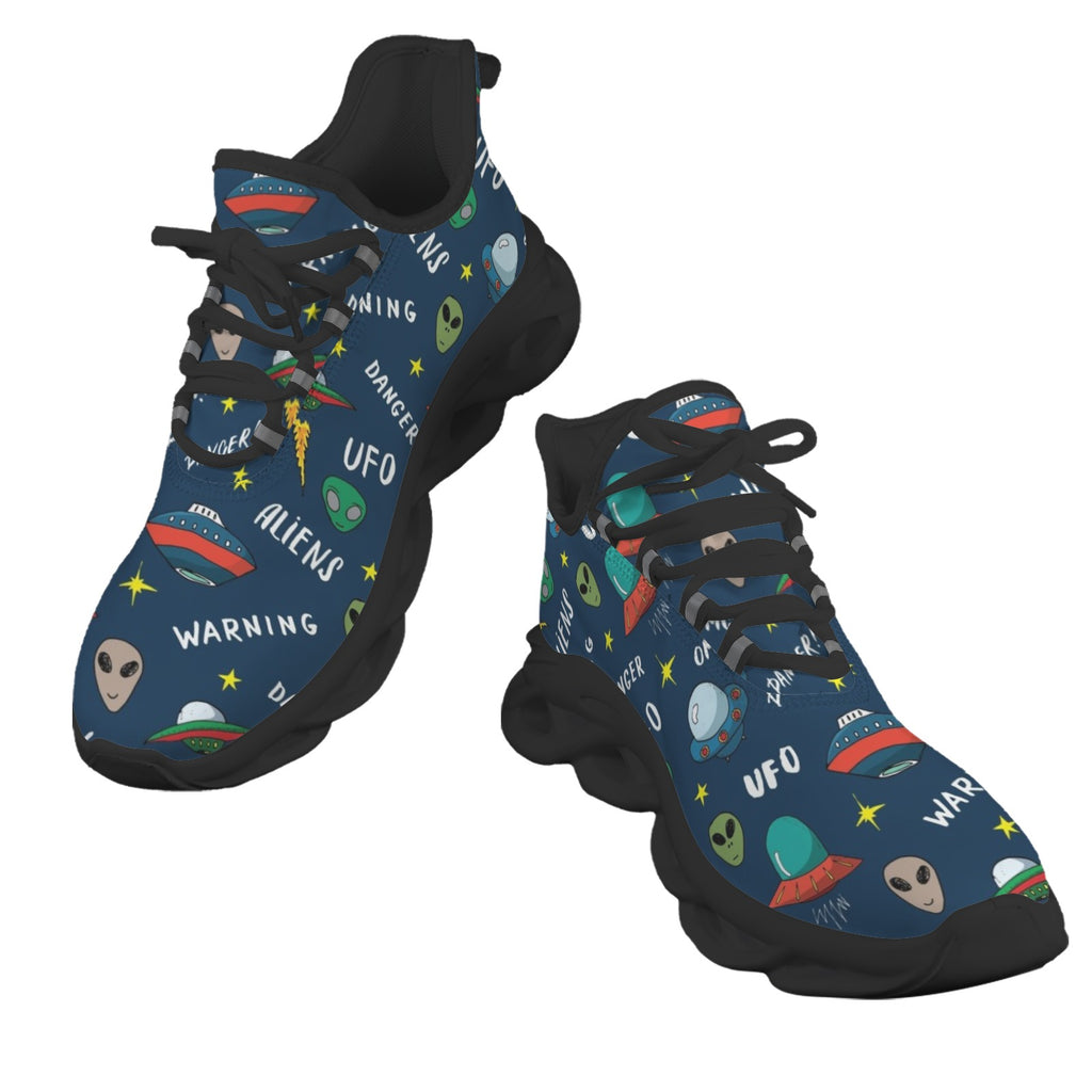 UFO's And Aliens Women's Twisted Sole Sneakers