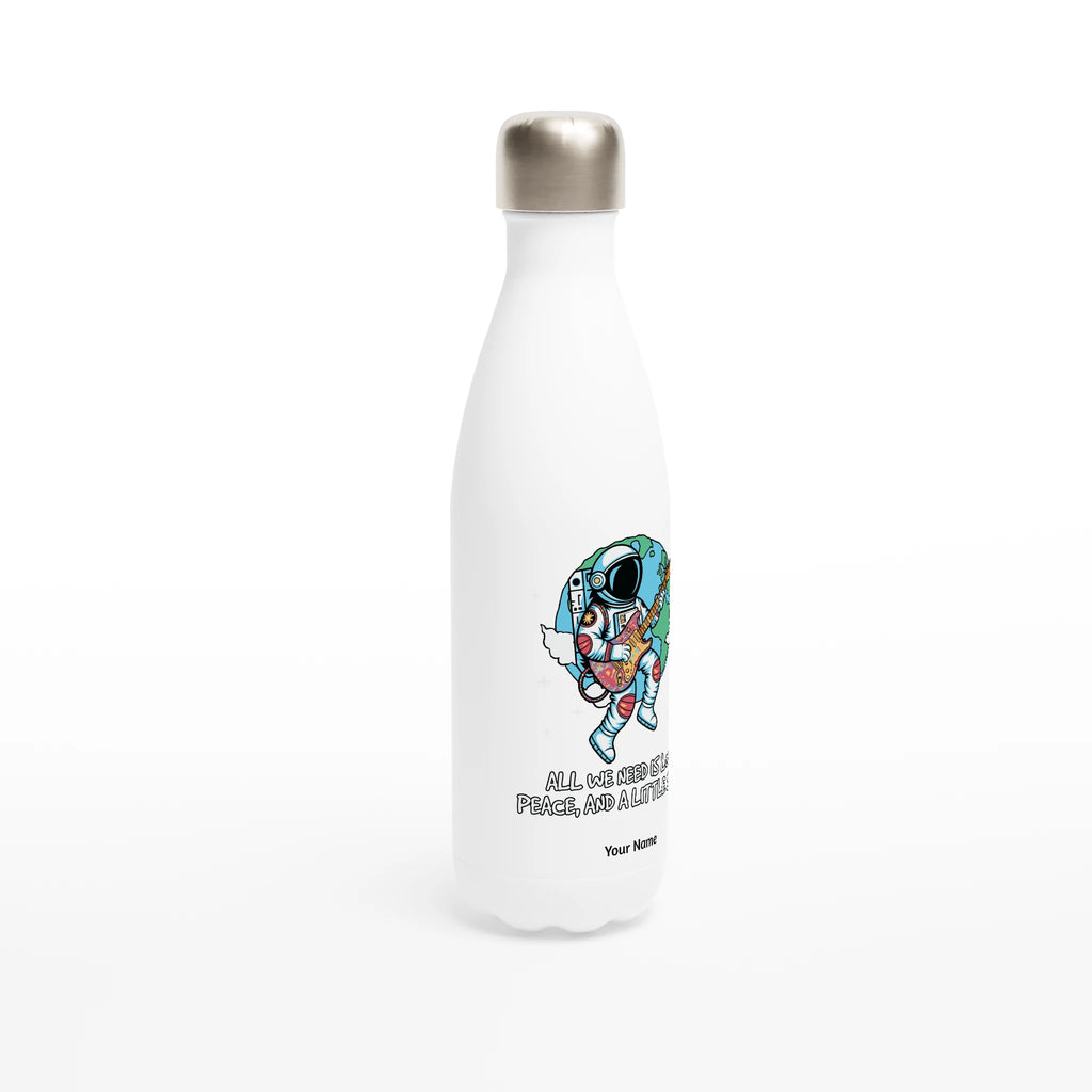 Personalised - Astronaut, All We Need Is Love, Peace And A Little Space - Personalised Water Bottle customise personalise Space