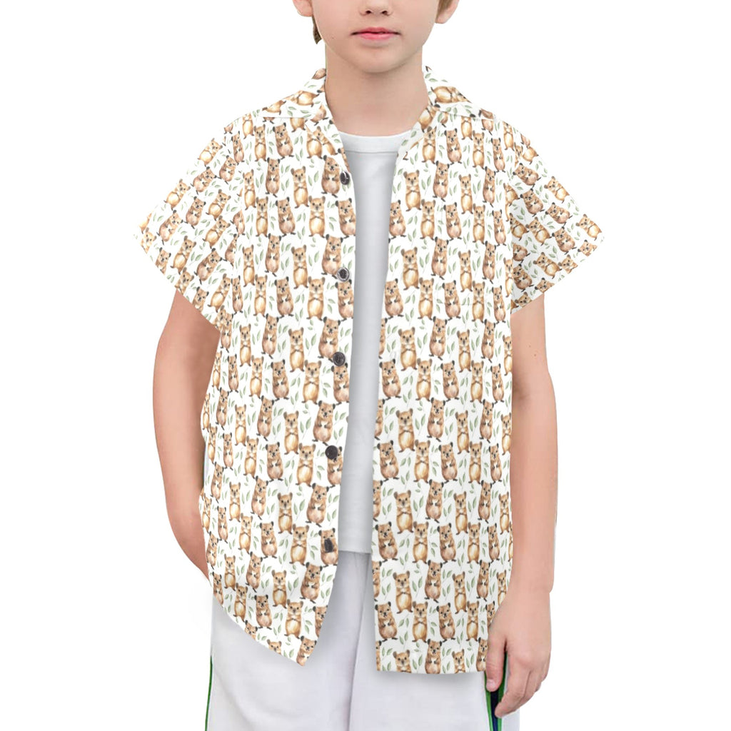 Quokkas Senior Kids Hawaiian Shirt
