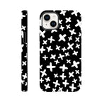 Black And White Crosses - Apple iPhone Tough case iPhone 14 Plus iPhone Tough Case Globally Fulfilled