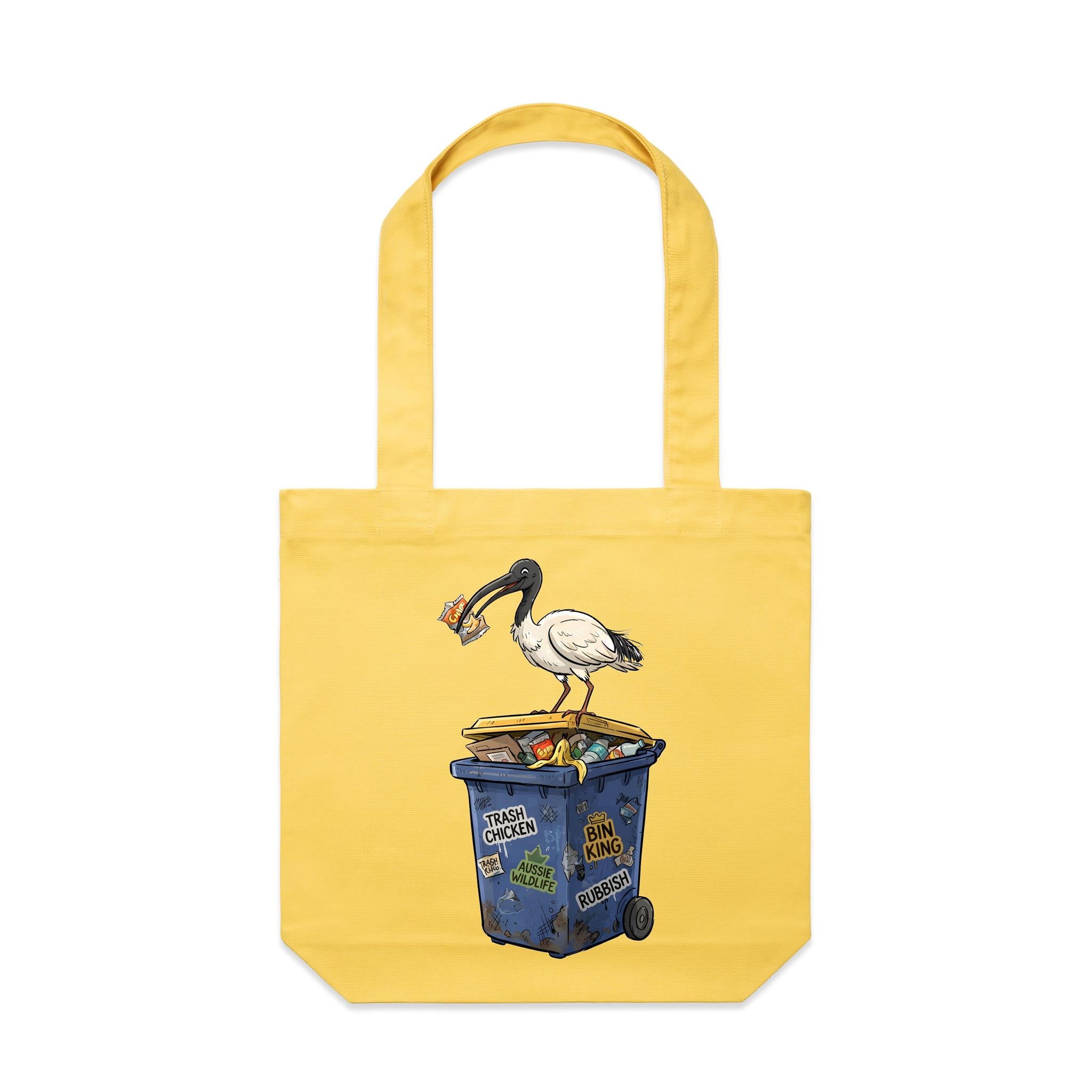 Bin Chicken Australian Ibis Canvas Tote Bag