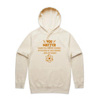 You Matter, Physics Pun - Mens Hoodie Ecru Mens Hoodie Printed In Australia Science