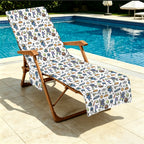 All About Space Beach Chair Towel Cover with Side Pockets