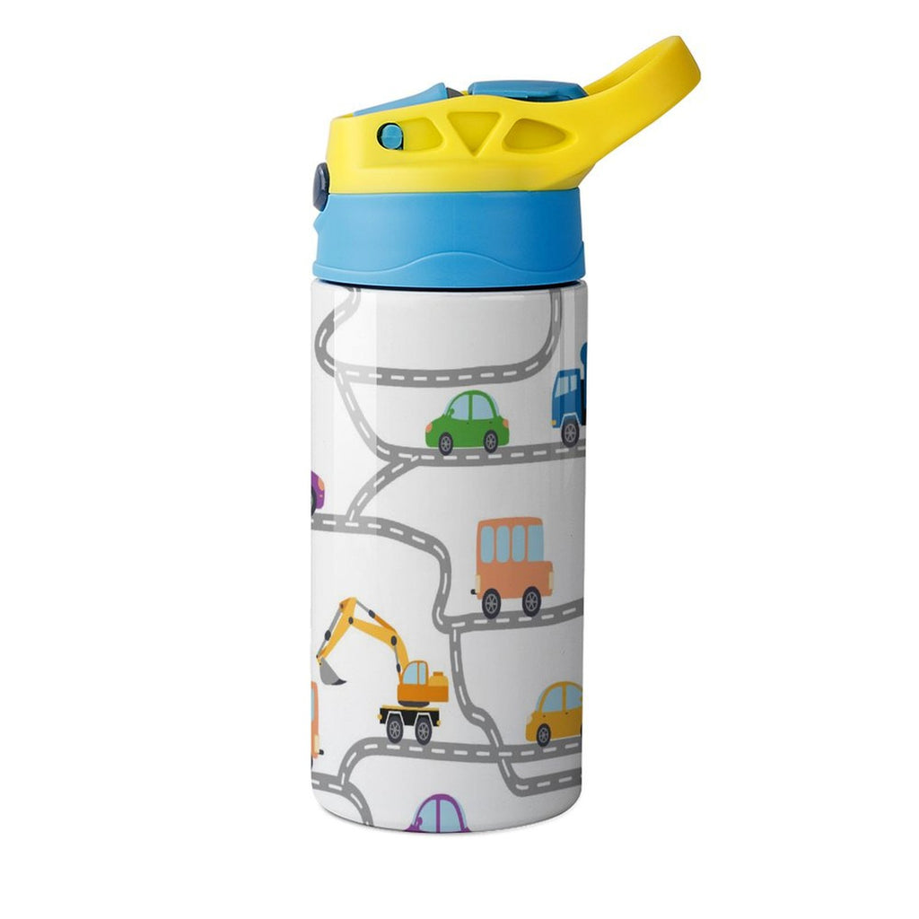 On The Road - Little Kids Water Bottle Little Kids Water Bottle Printed Offshore