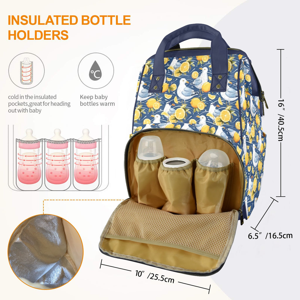 Lemon Seagull Multi-Function Backpack, Nappy / Diaper Bag Multi-function Backpack, Nappy / Diaper Bag animal Printed Offshore