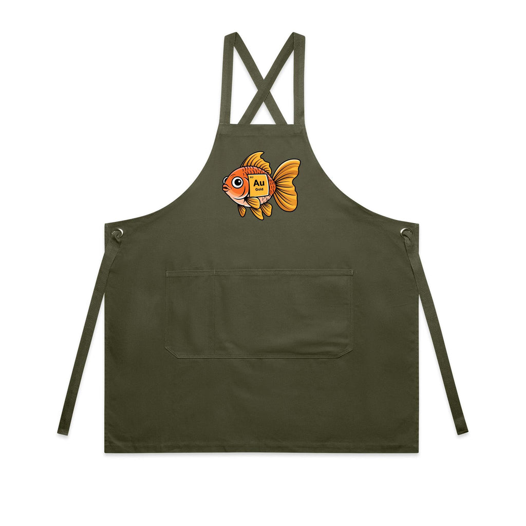 Gold Fish Periodic Table AS Colour Carrie Apron