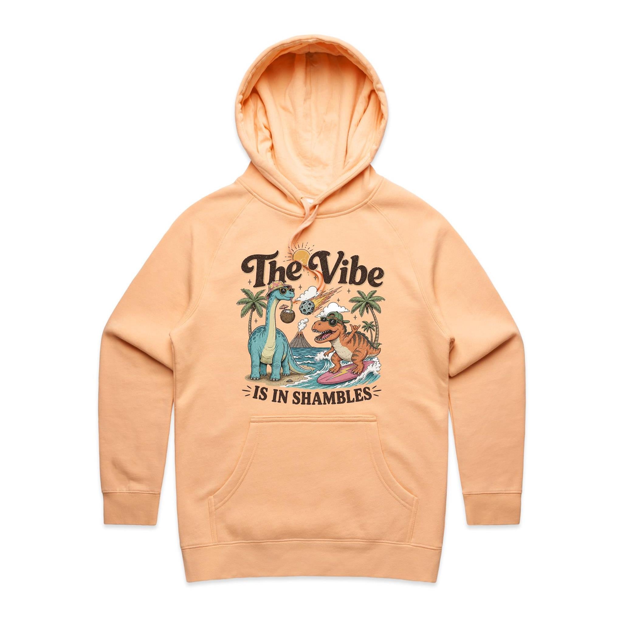 Dinosaurs The Vibe Is In Shambles Women's AS Colour Hodie