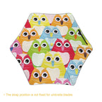Bright Colourful Owls Kids Safe Round Corner Umbrella Kids Safe Round Corner Umbrella animal Printed Offshore