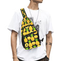 Happy Pineapples Chest Bag One Size Cross Body Chest Bag Food Printed Offshore