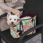 Bright Painted Tropical Multifunctional Side-Open Pet Tote Bag Pet Tote Bag Plants Printed Offshore