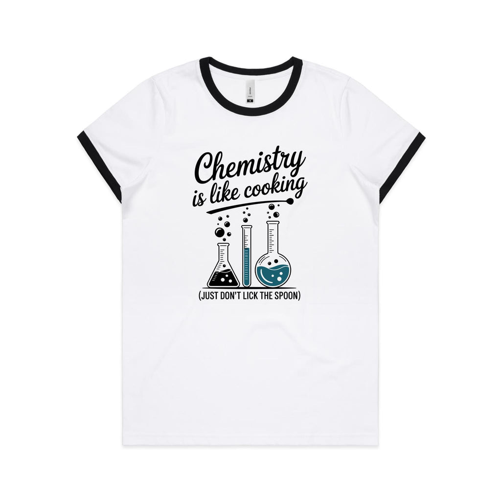 Chemistry Is Like Cooking AS Colour Women's Ringer Tee