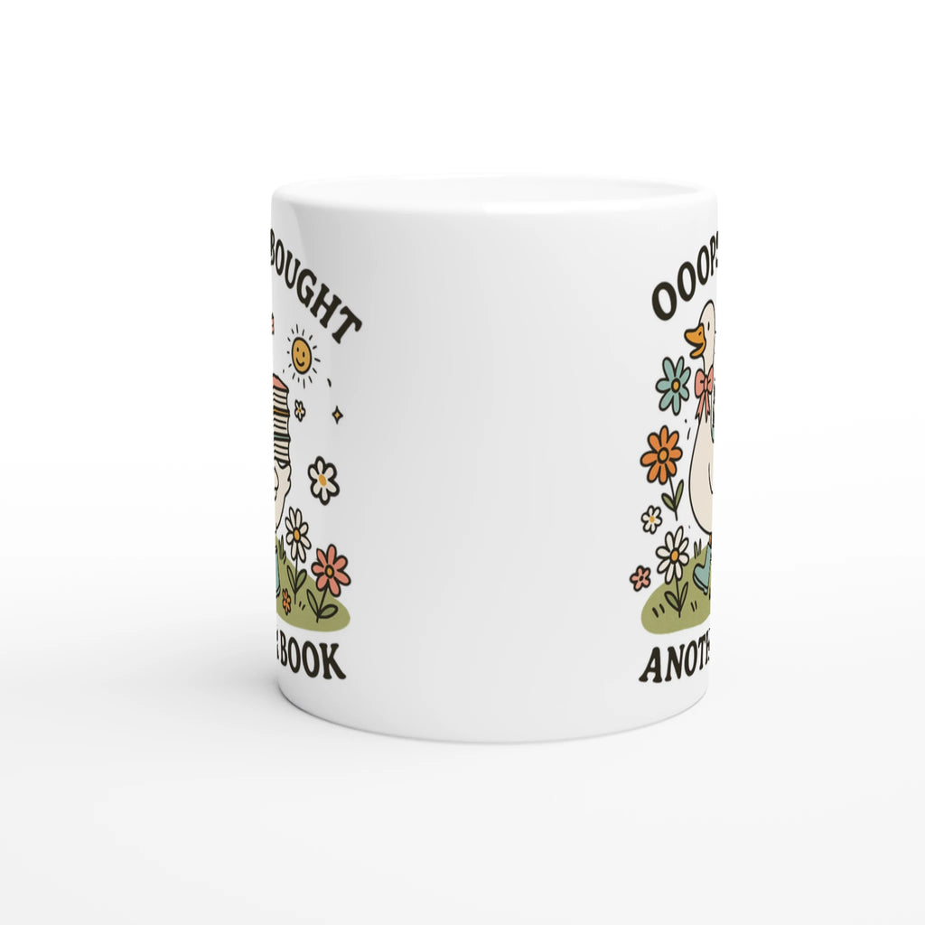 Oops, I Bought Another Book - White 11oz Ceramic Mug White 11oz Mug animal Globally Fulfilled Reading