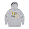 They All Matter Solid Liquid Gas Women's AS Colour Hoodie Grey Marle Womens Hoodie Printed In Australia Science