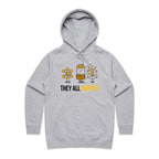 They All Matter Solid Liquid Gas Women's AS Colour Hoodie Grey Marle Womens Hoodie Printed In Australia Science