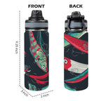 Fishing Lures - Insulated Water Bottle with Dual-Use Lid (18oz) Insulated Water Bottle with Dual-Use Lid (18oz) animal Printed Offshore