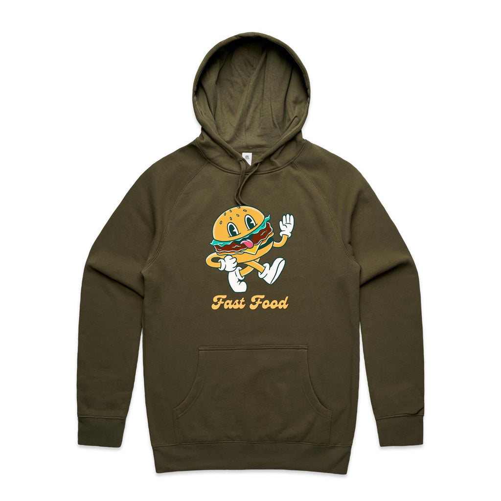 Fast Food - Mens Hoodie Army Mens Hoodie Food Printed In Australia