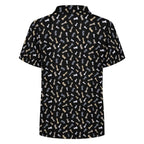 Chess Pattern Kids Youth Short Sleeve Button Up Shirt