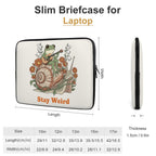 Stay Weird, Frog Playing Guitar Laptop Sleeve (Multiple Sizes) Laptop Sleeve Printed Offshore Retro