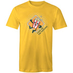 Hand Me The Popcorn - Mens T-Shirt Yellow Mens T-shirt Food Funny Printed In Australia