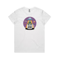 Coffee, Alien, UFO, Take Me To Your Brewer Women's AS Colour T-shirt White Womens T-shirt Coffee Printed In Australia Sci Fi