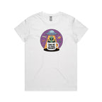 Coffee, Alien, UFO, Take Me To Your Brewer Women's AS Colour T-shirt White Womens T-shirt Coffee Printed In Australia Sci Fi
