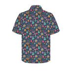 Space Arcade Men's Short Sleeve Hawaiian Shirt Men's Hawaiian Shirt (New) Games Printed Offshore Retro