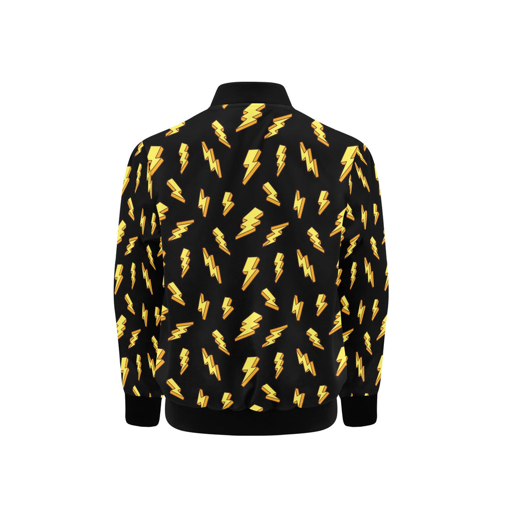 Lightning Bolts Kids Bomber Jacket Kids Bomber Jacket comic Printed Offshore