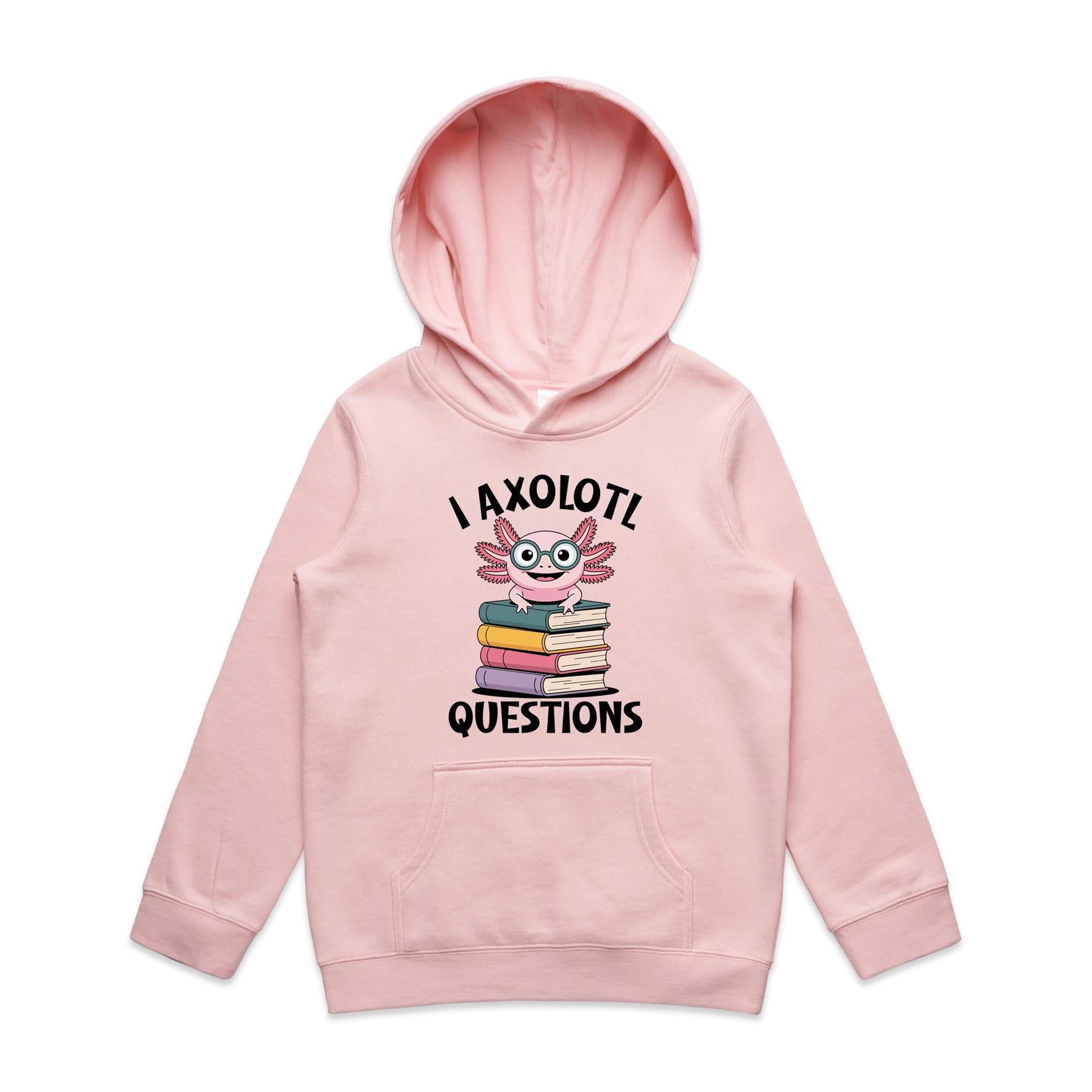 I Axolotl Questions, Books - Kids Hoodie